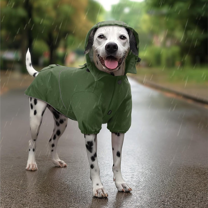 Navaris Regenmantel Regenjacke für Hunde - Regenmantel Hund wasserdicht - Hundemantel Hunderegenmant