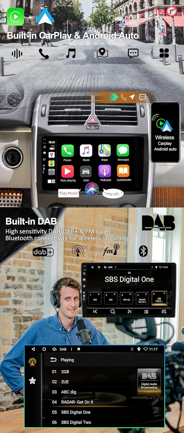 [Eingebaut DAB] Autoradio für Benz W169 W245 B160 B170 B180 B200 W639 Vito Viano W906 Sprinter - Car