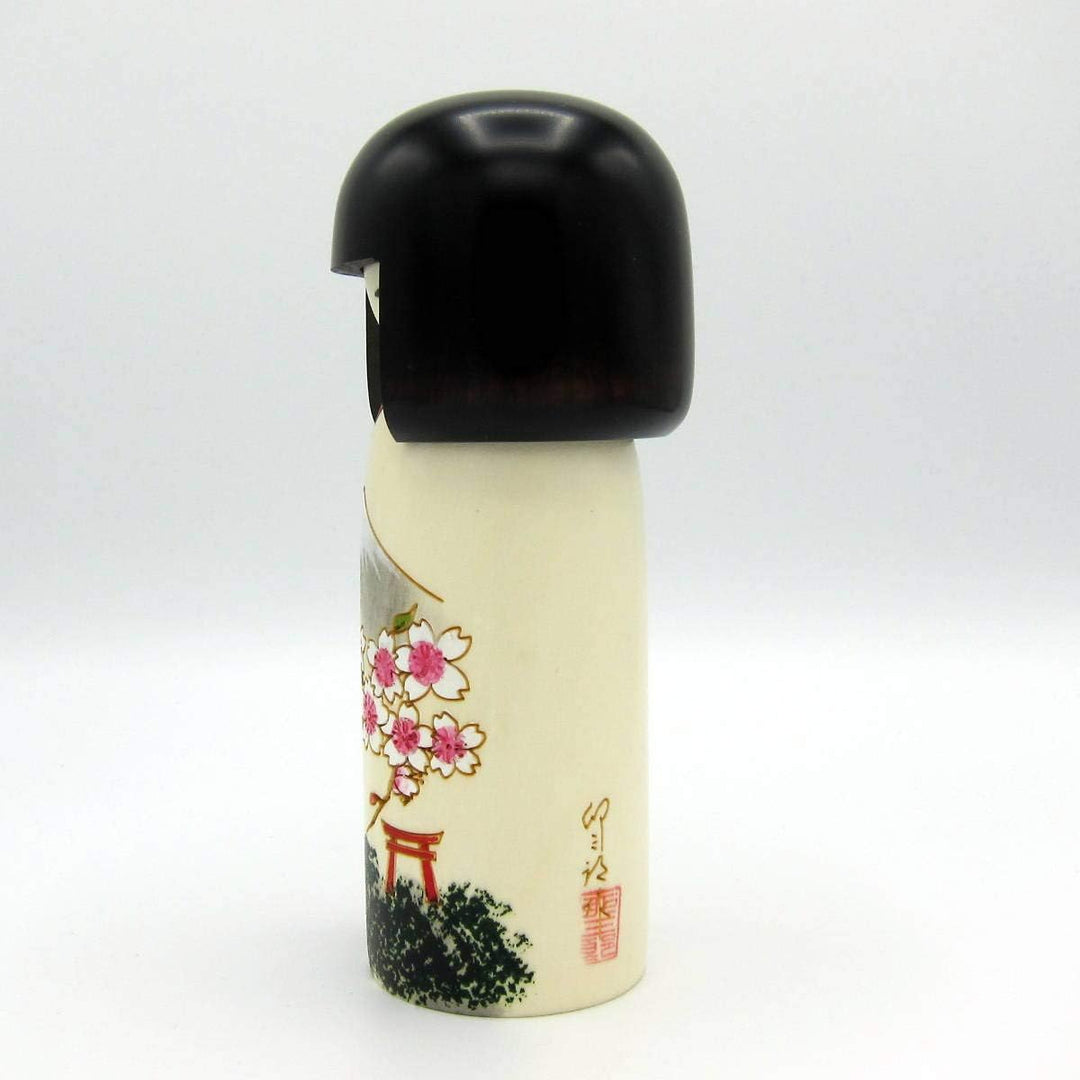 Usaburo Sosaku Kokeshi Doll Fujiyama Made in Japan