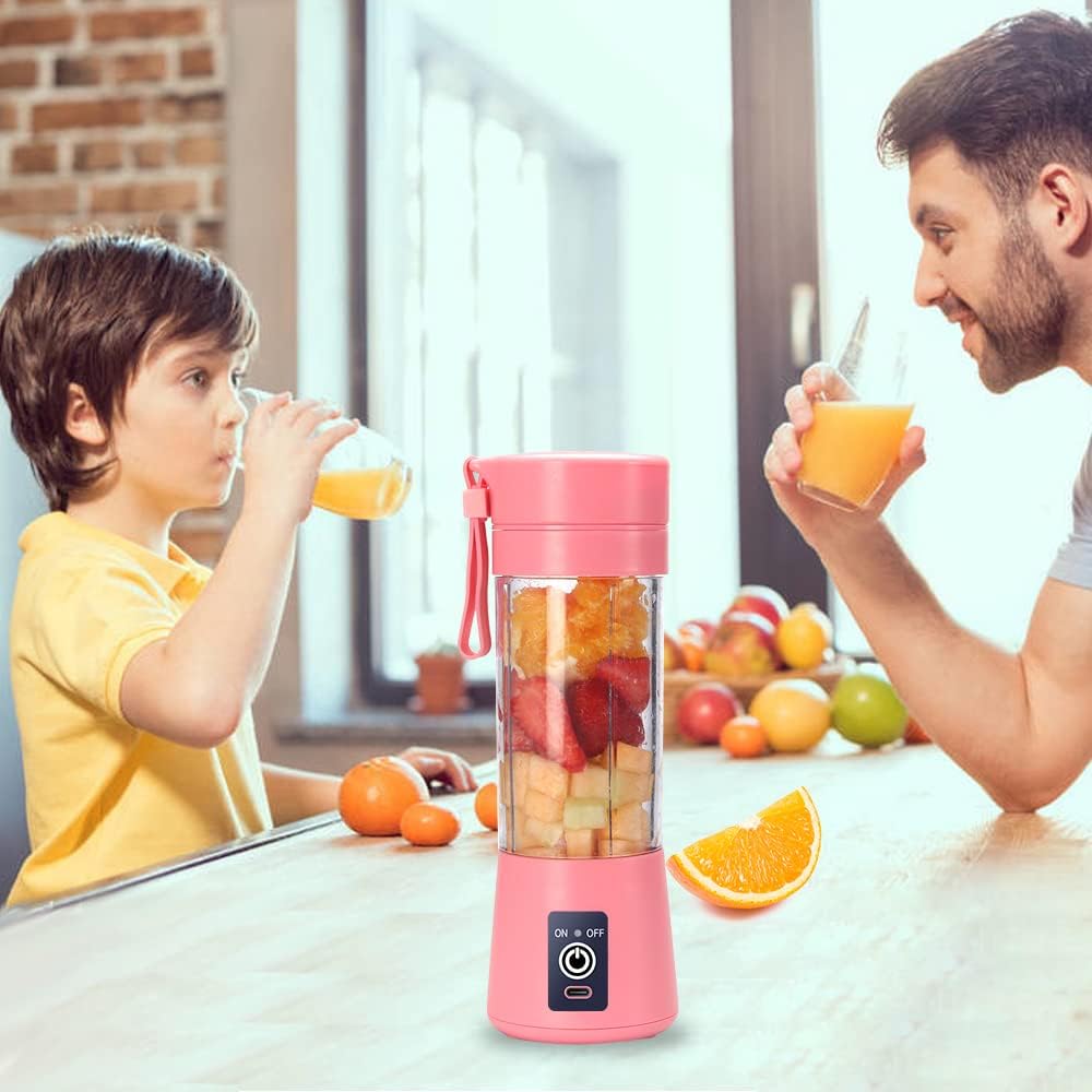 Mixer Smoothie Maker, elektrischer USB-Entsafter-Mixer, tragbarer Mini-Mixer mit sechs Klingen für S