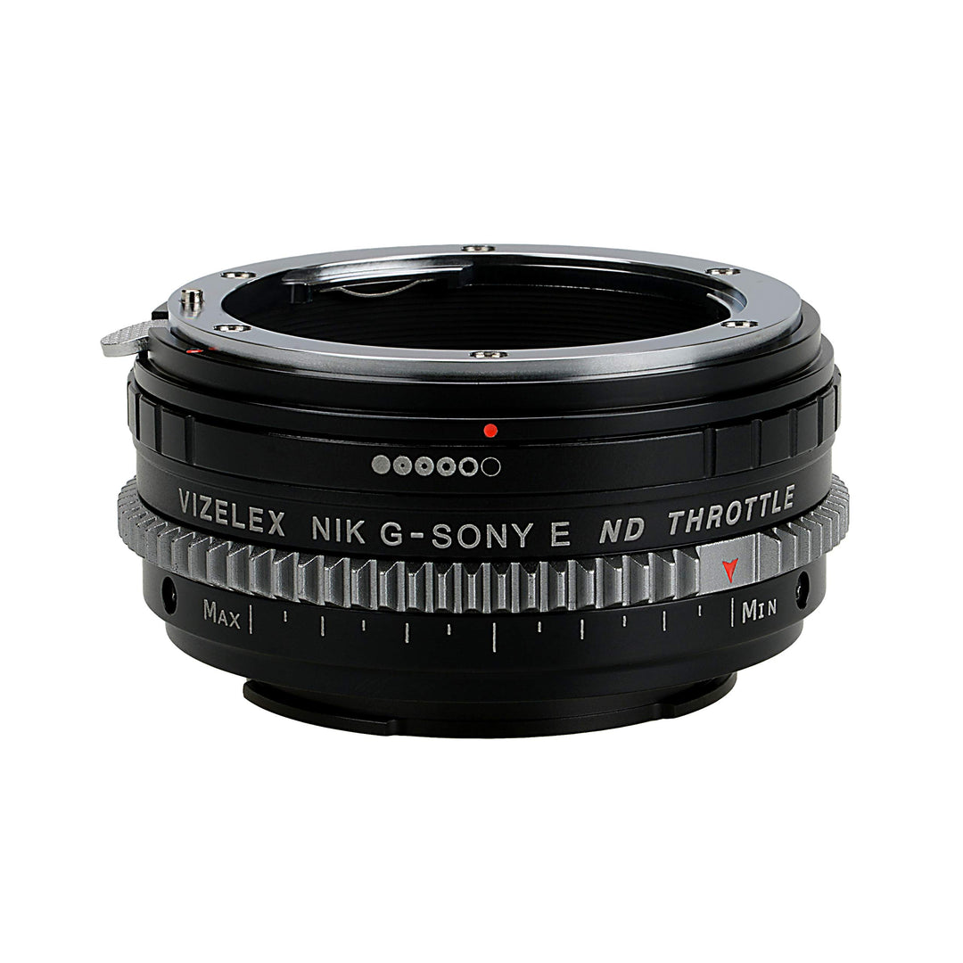 Vizelex CINE ND Throttle Lens Adapter Compatible with Nikon F-Mount G-Type Lenses on Sony E-Mount Ca