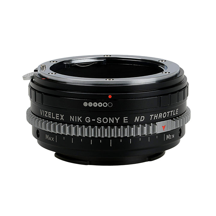 Vizelex CINE ND Throttle Lens Adapter Compatible with Nikon F-Mount G-Type Lenses on Sony E-Mount Ca