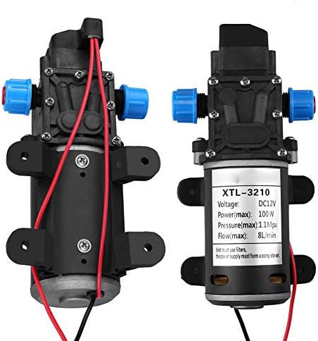 Membranpumpe DC 12 V, Selbstansaugend Wasserpumpe Hochdruck Wasserpumpe Membran pumpe mit einstellba