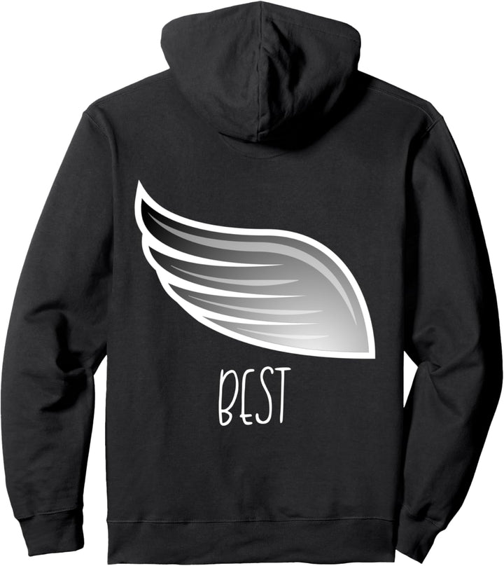 Beste Freunde Engelsflügel Best Friends Partnerlook Pullover Hoodie