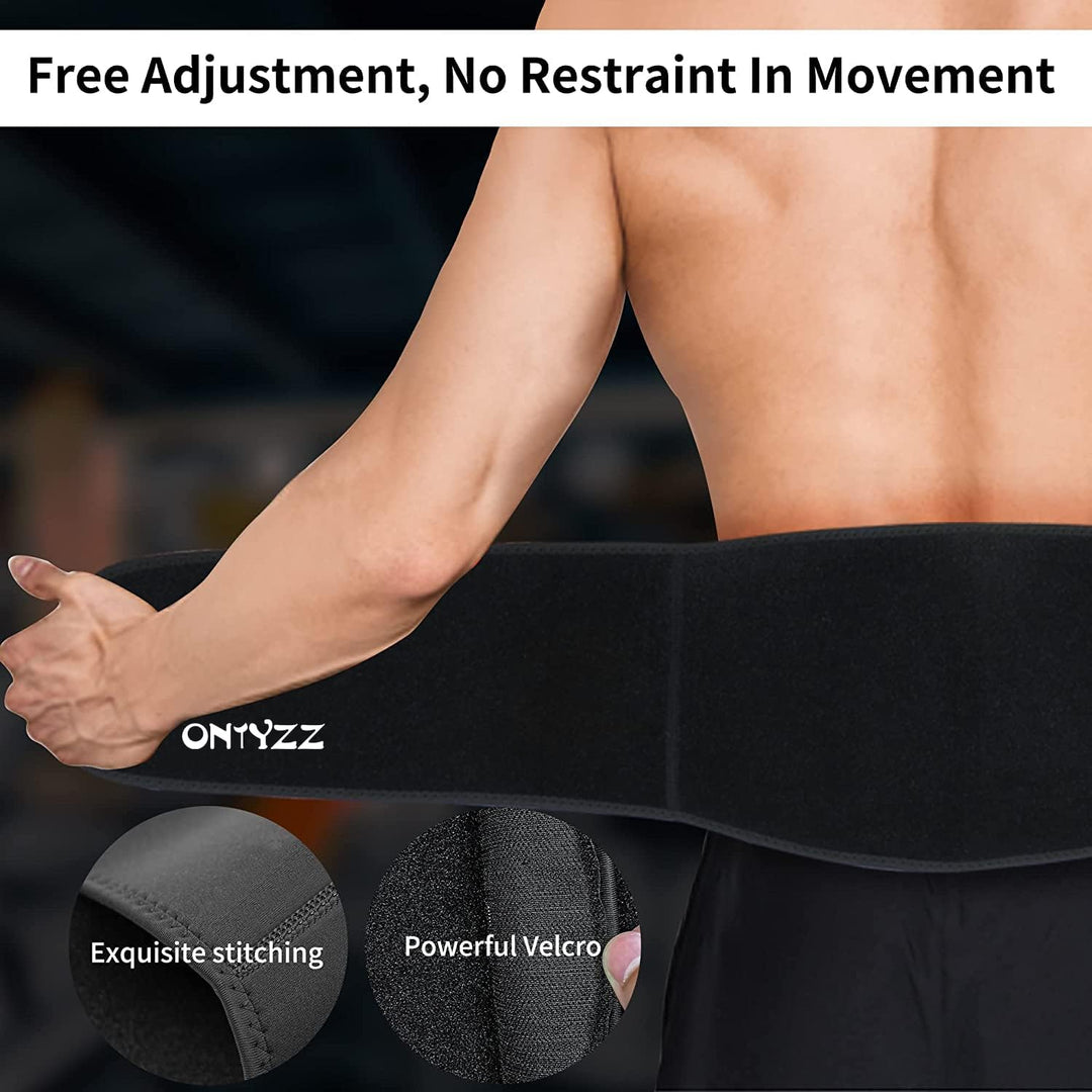 ONTYZZ Rückenstützgurt Einstellbar Bodybuilding Lendengürtel für Sportschutz Schmerzlinderung Haltun