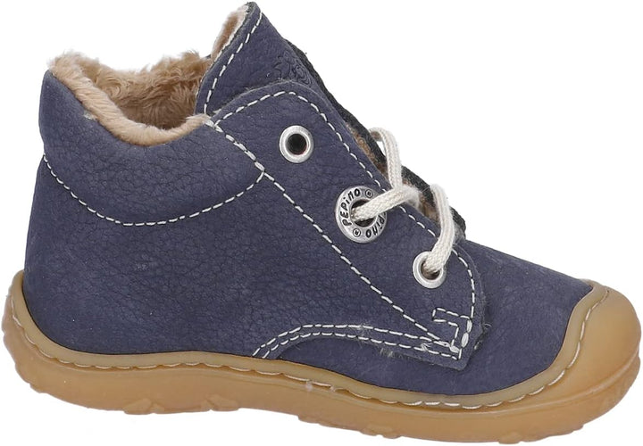 RICOSTA Mädchen und Jungen Lauflernschuhe CORANY, WMS:Weit,terracare 18 EU Weit Blau 170, 18 EU Weit