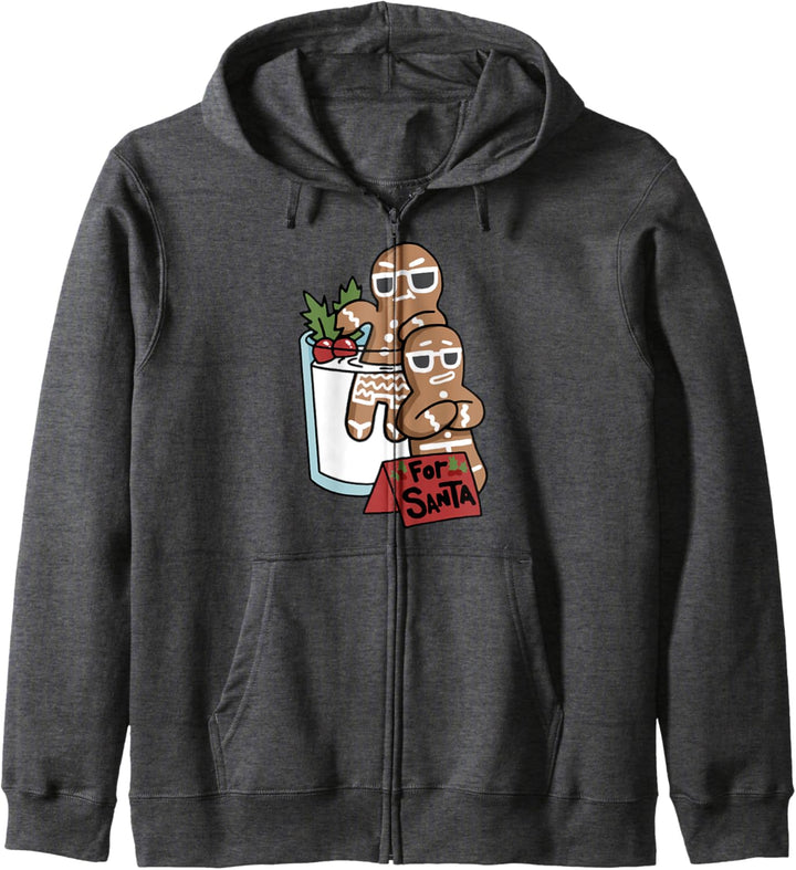 For Santa Gingerbread Men Milk Dip Chillin Kapuzenjacke