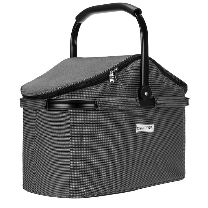 anndora Einkaufskorb 25 Liter Isolierkorb - Grau Iso: Grau Gewebt