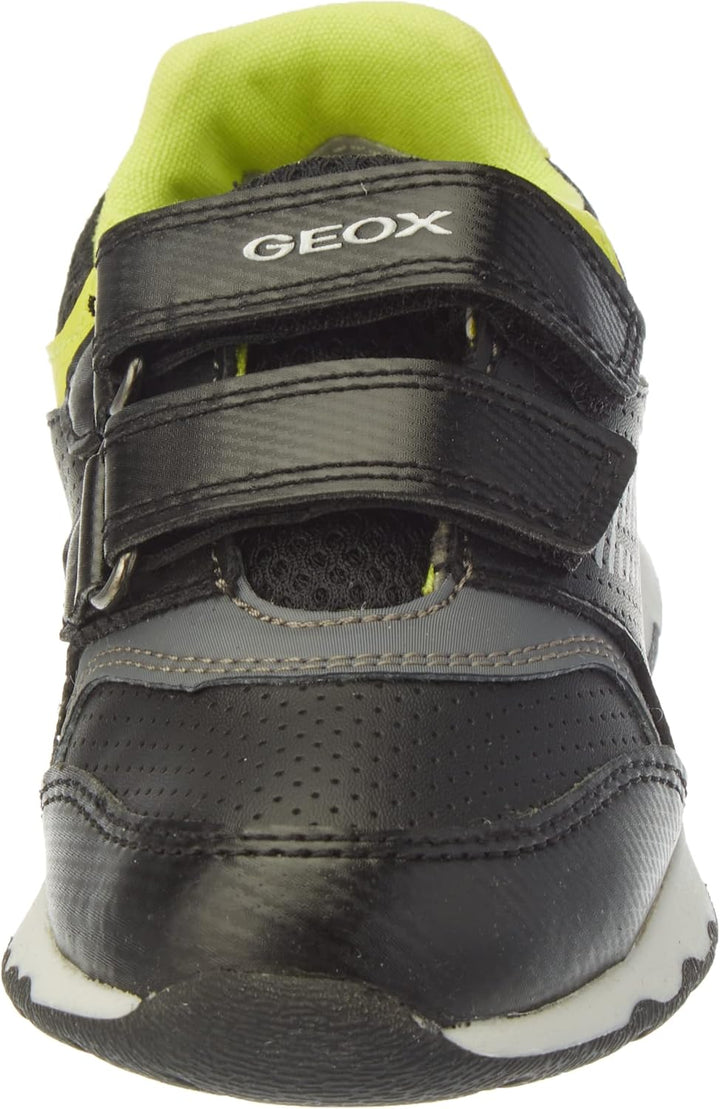Geox Jungen B Pyrip Boy A Sneakers 21 EU Black Lime Green, 21 EU Black Lime Green