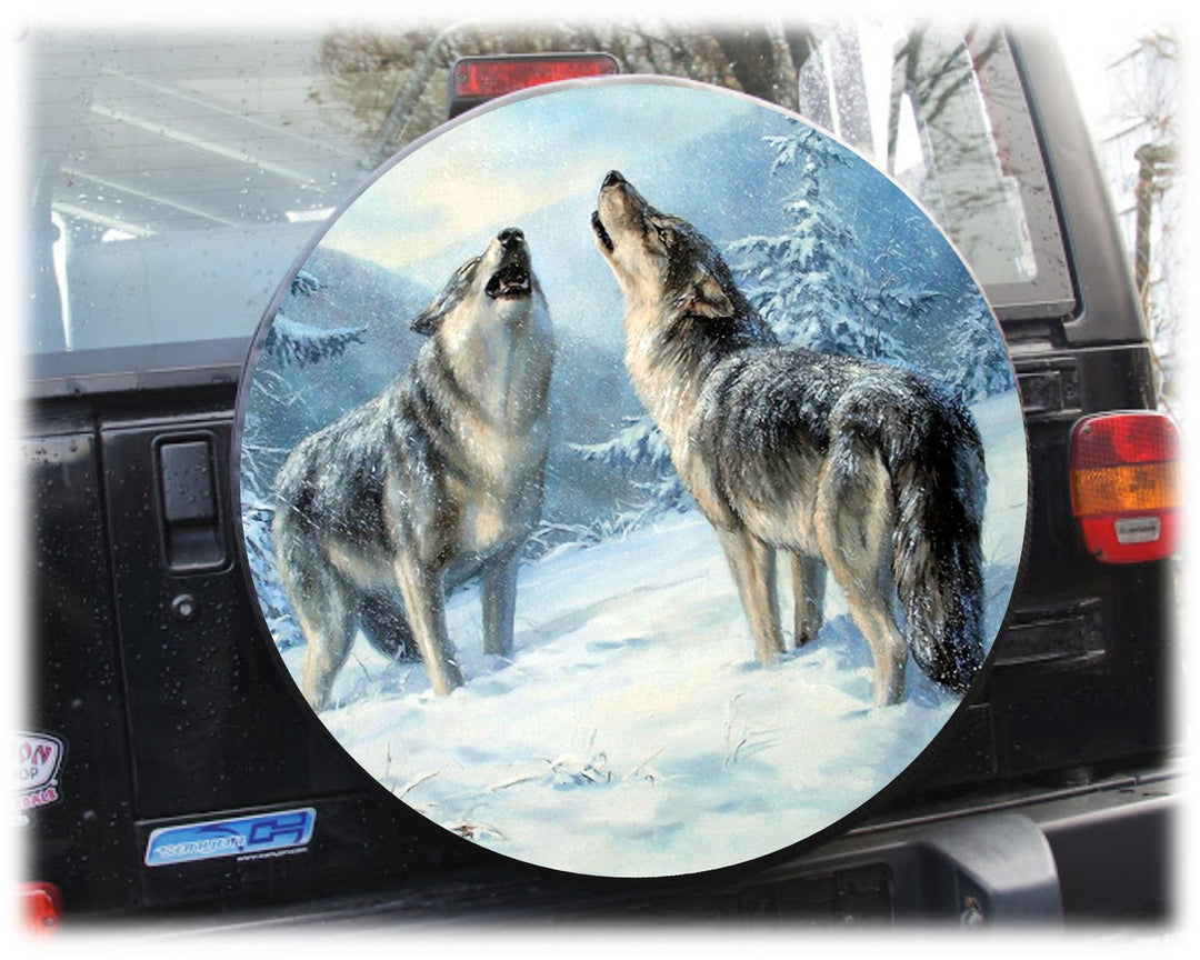 AB3-00231 WOLF 4 Reserveradabdeckung 72x28 cm Reserveradhülle Ersatzradabdeckung Reifencover Radhüll
