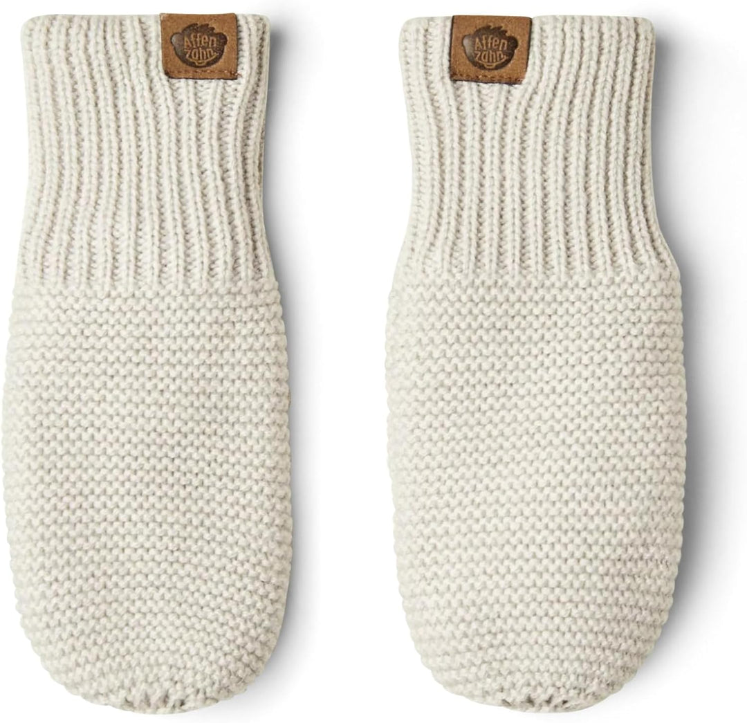 Affenzahn Fäustlinge aus hochwertiger Merinowolle, mit Fleece gefüttert, für Jungen und Mädchen 26cm