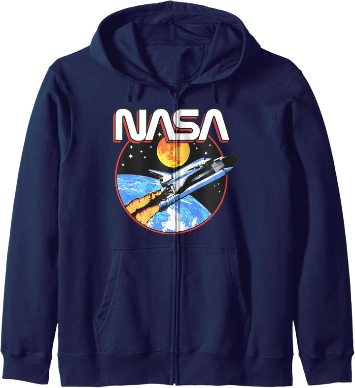 NASA Retro Lift Off Space Kapuzenjacke