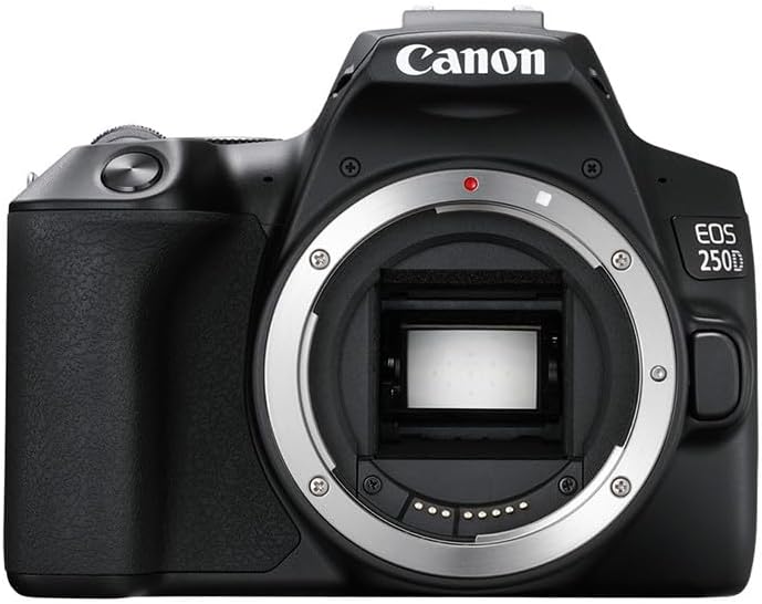 Canon EOS 250D Digitale Spiegelreflexkamera Gehäuse Body (24, 1 Megapixel, 7, 7 cm (3 Zoll) Vari-Ang