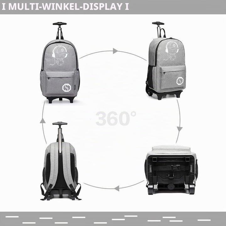 KONO Kinderrucksack Rucksack Backpack Schulrucksack Gepäck Koffer Kabine Rädern Trolley Reise Rädern