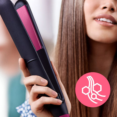 PHILIPS BHS375 / 00 Essential Straightener, ThermoProtect-Technologie, Keratin- und Keramikplatten,