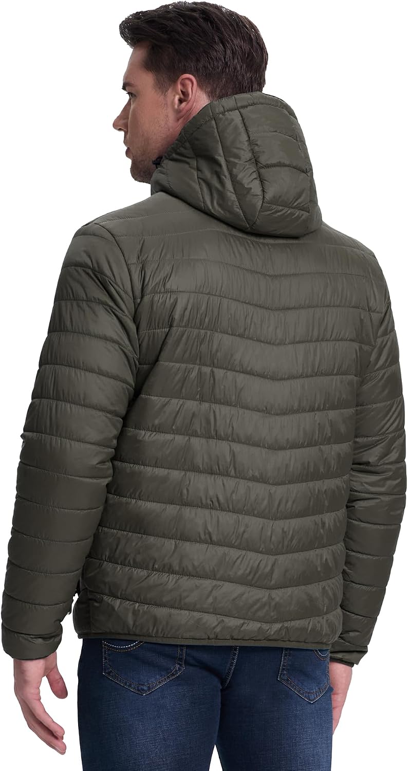 33,000ft Herren Leichte Steppjacke Outdoor Wasserbeständige Übergangsjacke Warme Winterjacke für Män