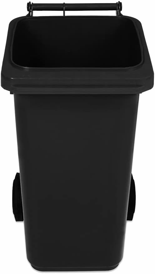 JESTIC Mülltonne Abfalltonne Reststofftonne 120L laufruhige Vollgummi-Räder NEU (Graphite)
