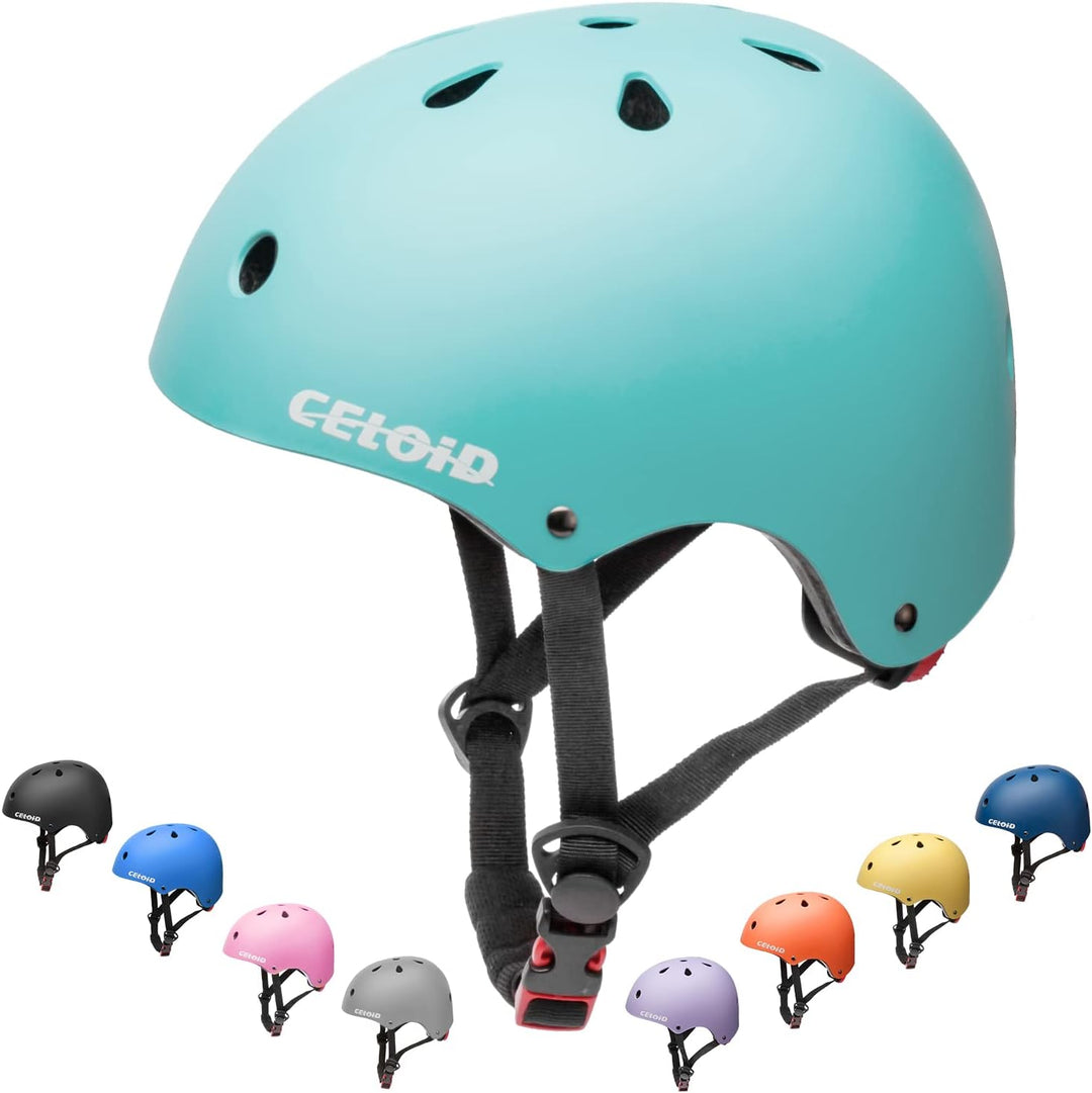 CELOID Kinder Fahrradhelm, Kleinkind Skateboard Helme für Alter 3-5-8-10-16 Jahre Jungen Mädchen, ve