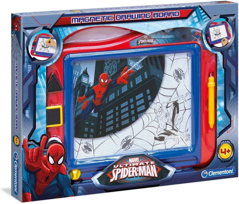 Clementoni 15109 Spider Zaubertafel Marvel Spiderman, magnetische Maltafel zum Zeichnen und Malen, l