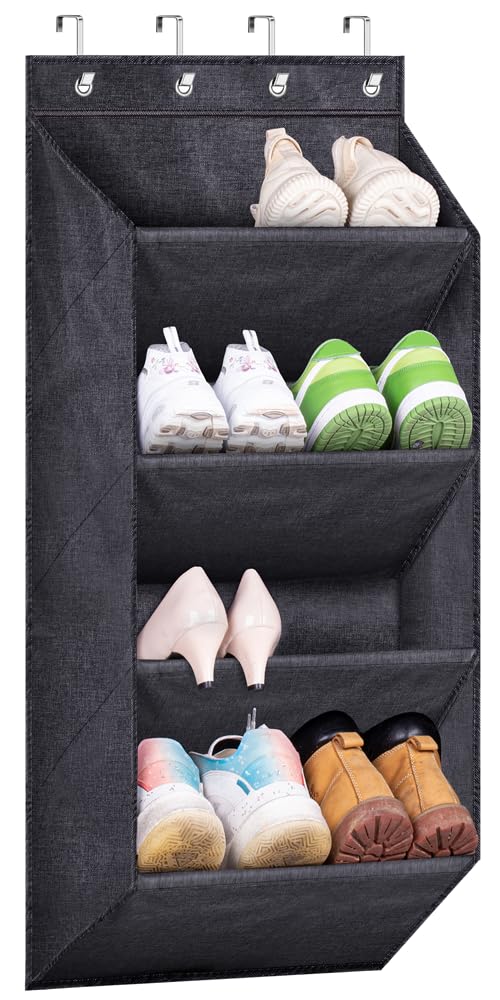 SLEEPING LAMB Schuhregal für den Schrank, kurzer hängender Schuh-Organizer mit grossen, tiefen Tasch