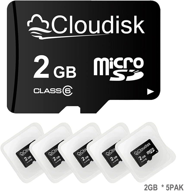 Pack von 5 Micro SD Karte (2GB), 2GB