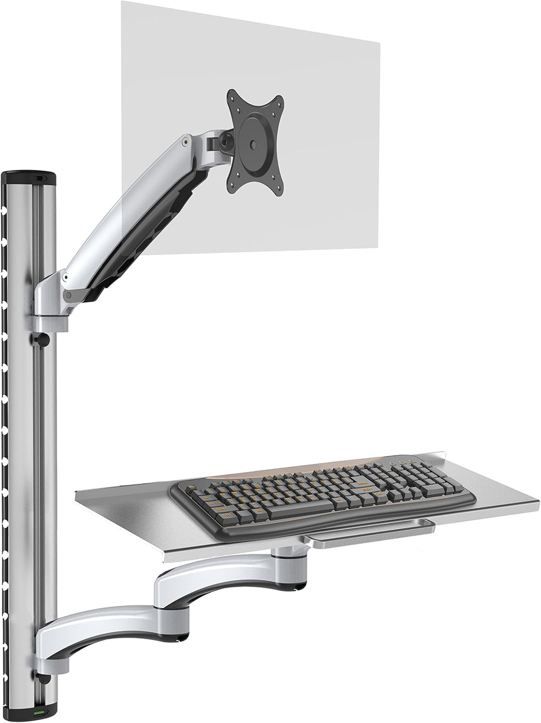 HFTEK - FY02CWS - Monitor Halter Wandhalterung für Bildschirme von 13-27 Zoll mit VESA 75/100 - Tast