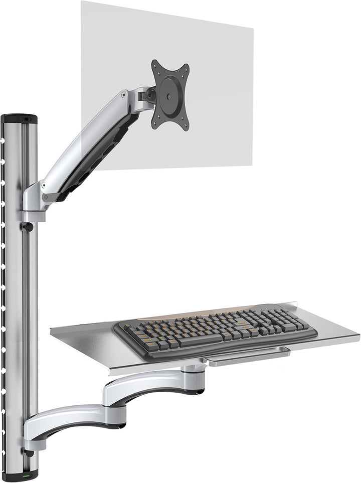 HFTEK - FY02CWS - Monitor Halter Wandhalterung für Bildschirme von 13-27 Zoll mit VESA 75/100 - Tast