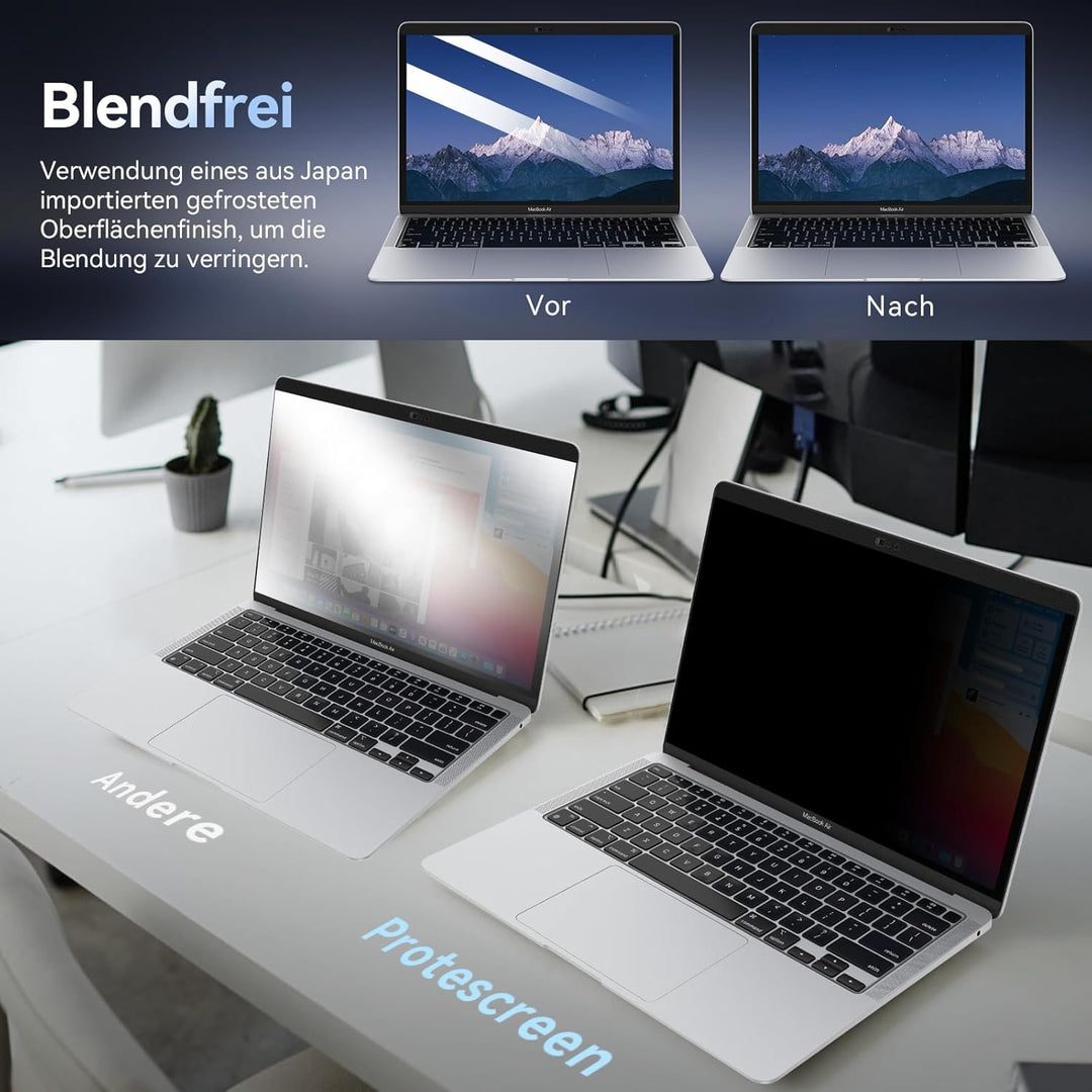 Magnetischer Blickschutzfilter Kompatibel Mit Apple MacBook Pro 13 Zoll (2016-2022,M1,M2)&MacBook Ai