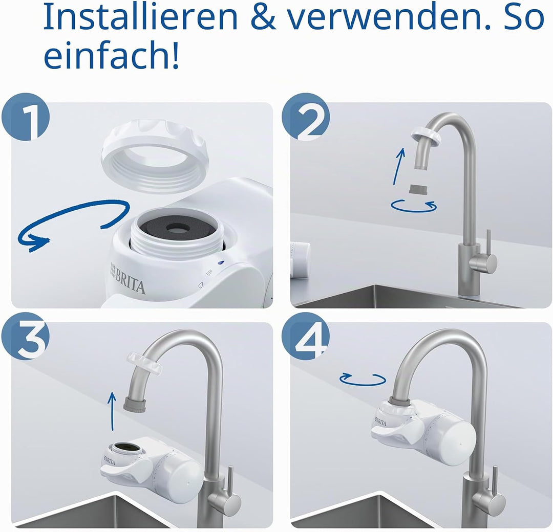 BRITA ON TAP V Wasserfiltersystem, inklusive 1 Kartusche: Nachhaltiges und gut schmeckendes Wasser d