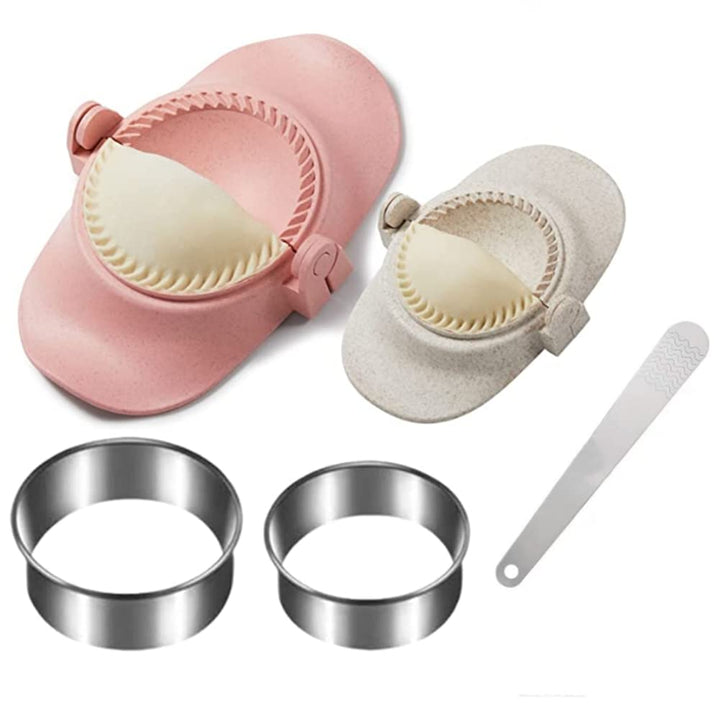 berjalan Dumpling Maker, Dumpling Dough Press Form Set mit Ringschneider und StopflöFfel, KüChenhelf