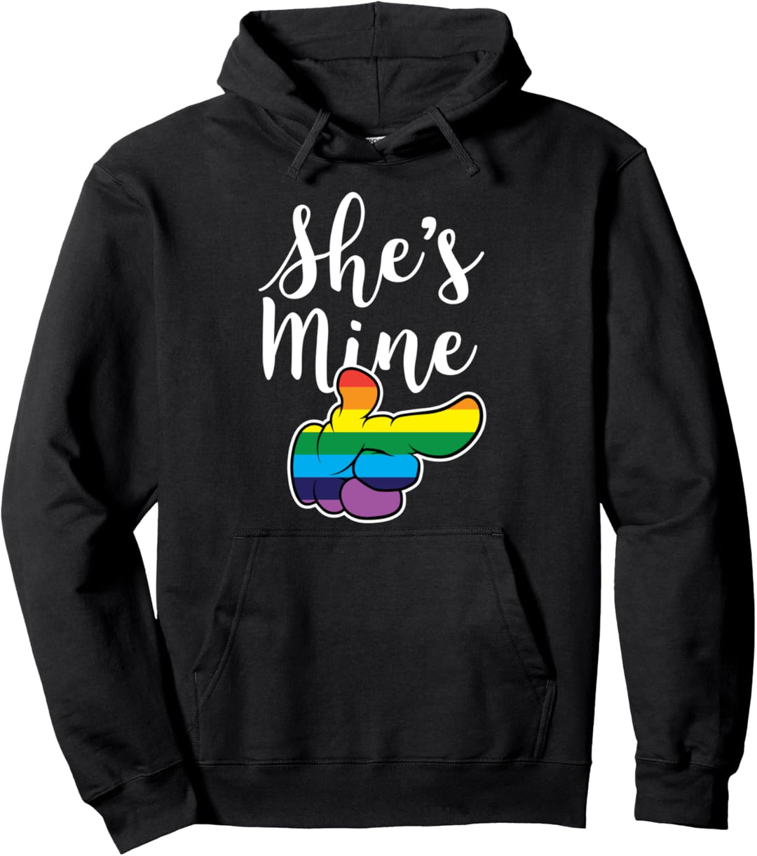 She Is Mine Passendes Lesbisches Paar Pullover Hoodie