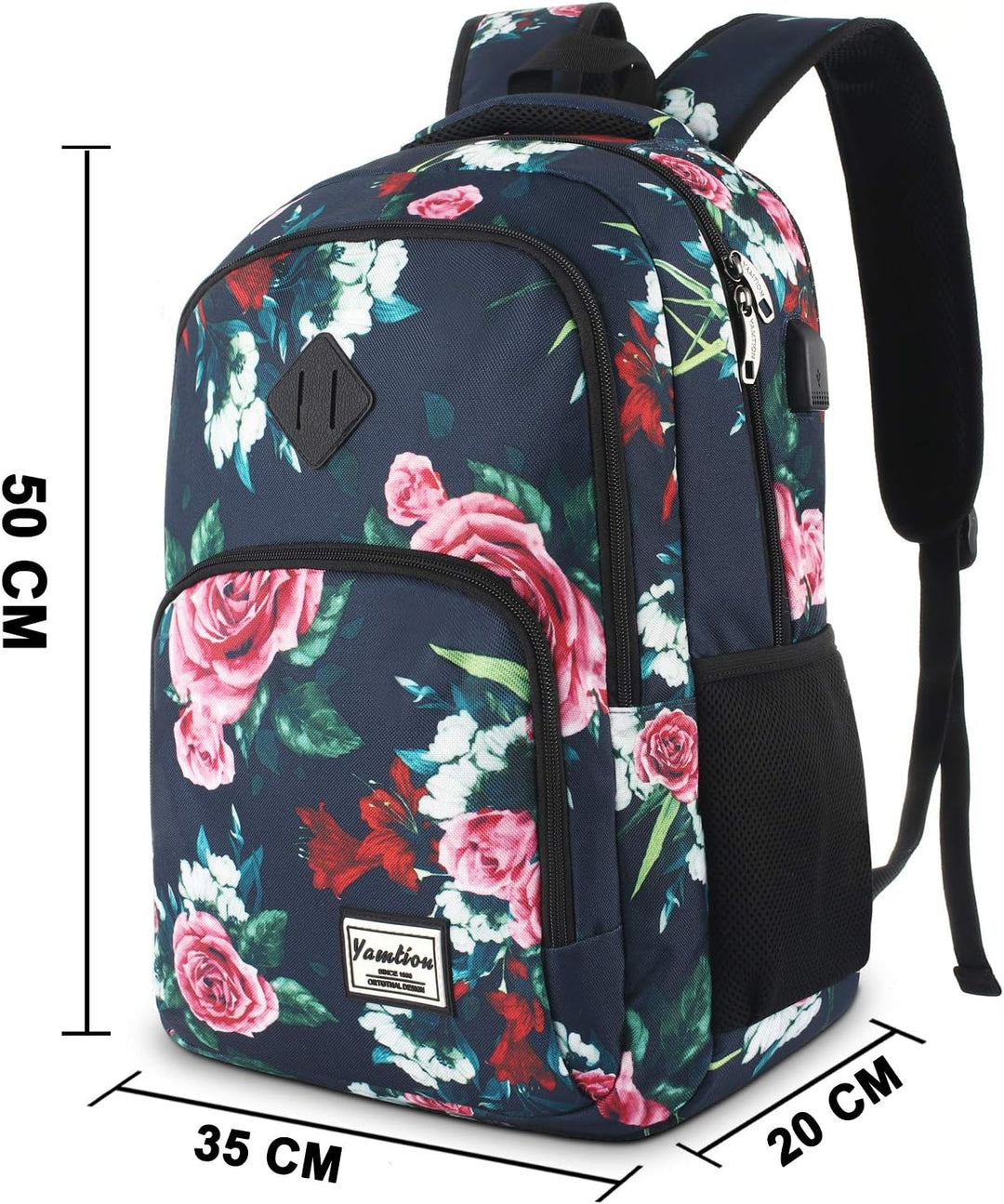 YAMTION Rucksack Damen,Schulrucksack Mädchen Teenager Tagesrucksack Frauen mit Laptopfach für Schule