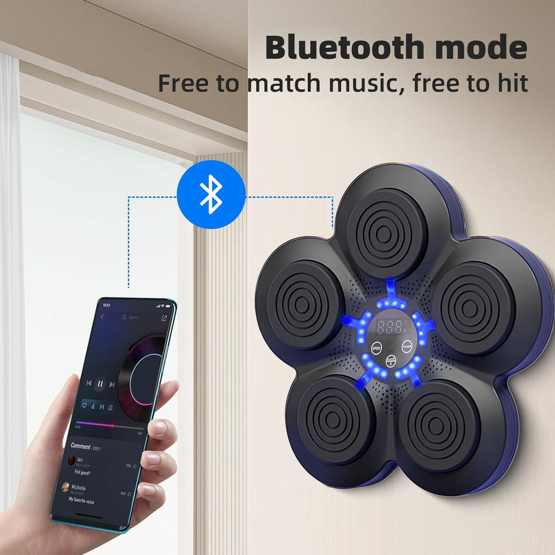 Smart Music Electronic Boxing Machine mit Lichtern und Bluetooth-Sensor - Musik-Boxmaschine für Erwa