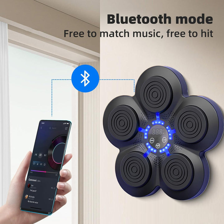 Smart Music Electronic Boxing Machine mit Lichtern und Bluetooth-Sensor - Musik-Boxmaschine für Erwa