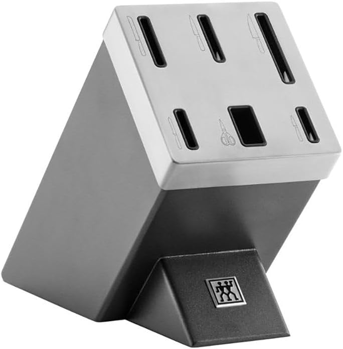 ZWILLING Pro le blanc Selbstschärfender Messerblock 7-tlg, Schwarz SIGMAFORGE
