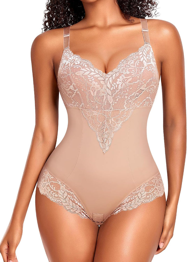 Shapewear Damen Bauchweg Body Shaper Miederslip Shaping Bodysuits Leicht Figurformende Unterwäsche U