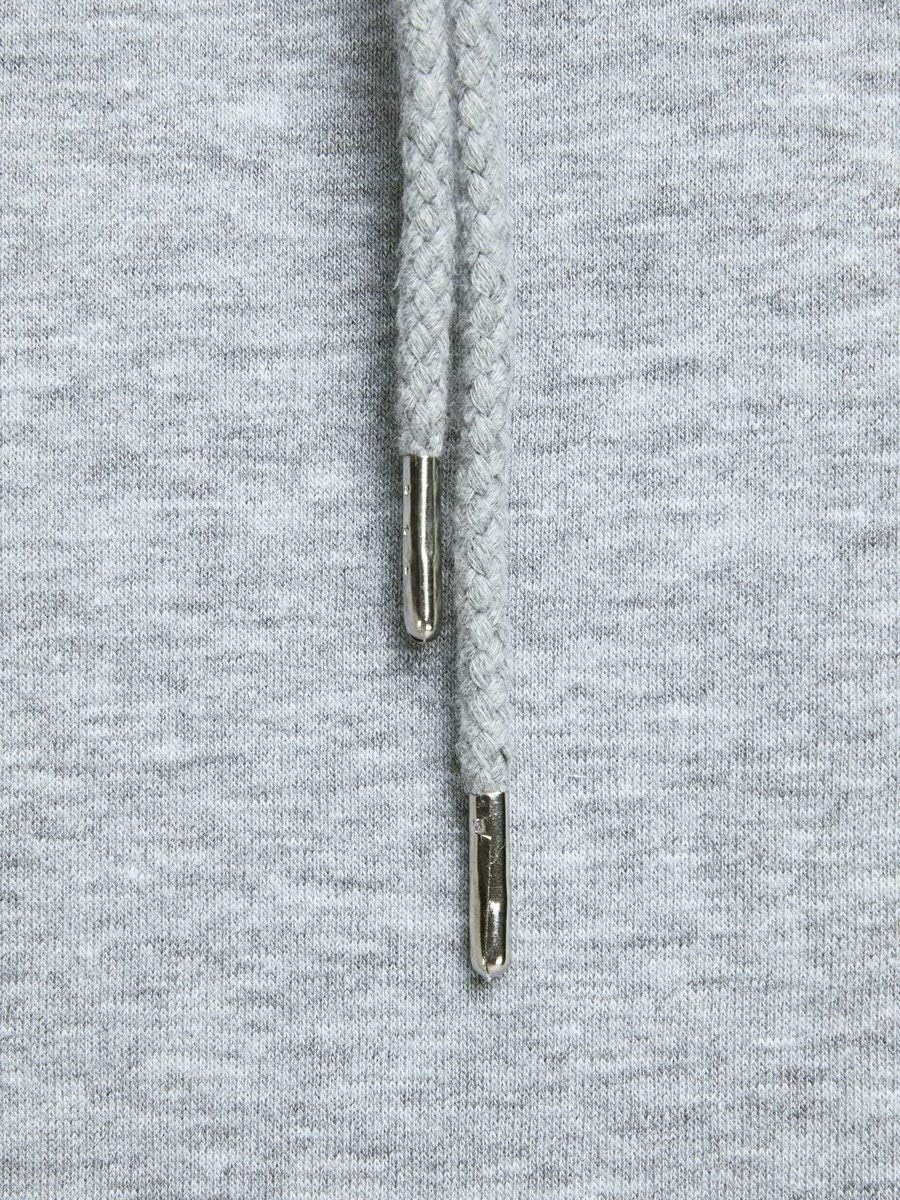 JACK & JONES Male Kapuzenpullover Logo Kapuzenpullover S Light Grey Melange, S Light Grey Melange