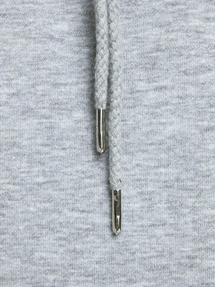 JACK & JONES Male Kapuzenpullover Logo Kapuzenpullover S Light Grey Melange, S Light Grey Melange