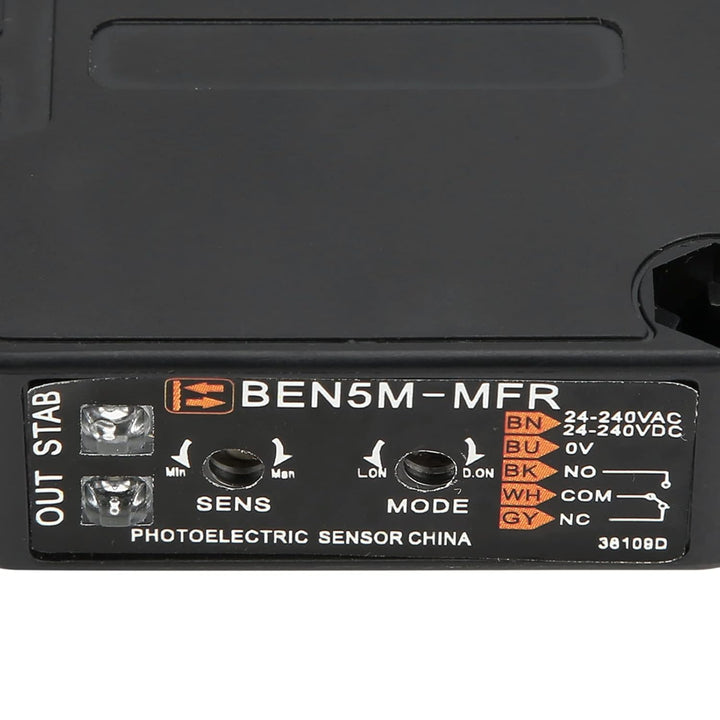 BERM Lichtschranke Universal-Infrarot-Erkennungssensor BEN5M MFR AC 24 240V 5Meter