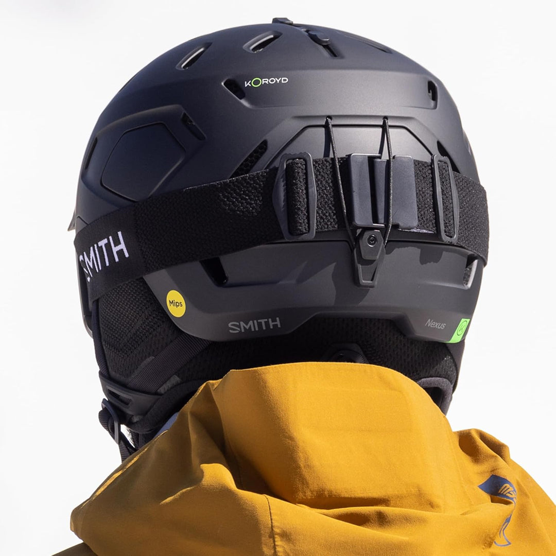 SMITH Optics Unisex Nexus MIPS Skihelm, White/Schiefer, L schwarz matt 63-67 cm, schwarz matt 63-67