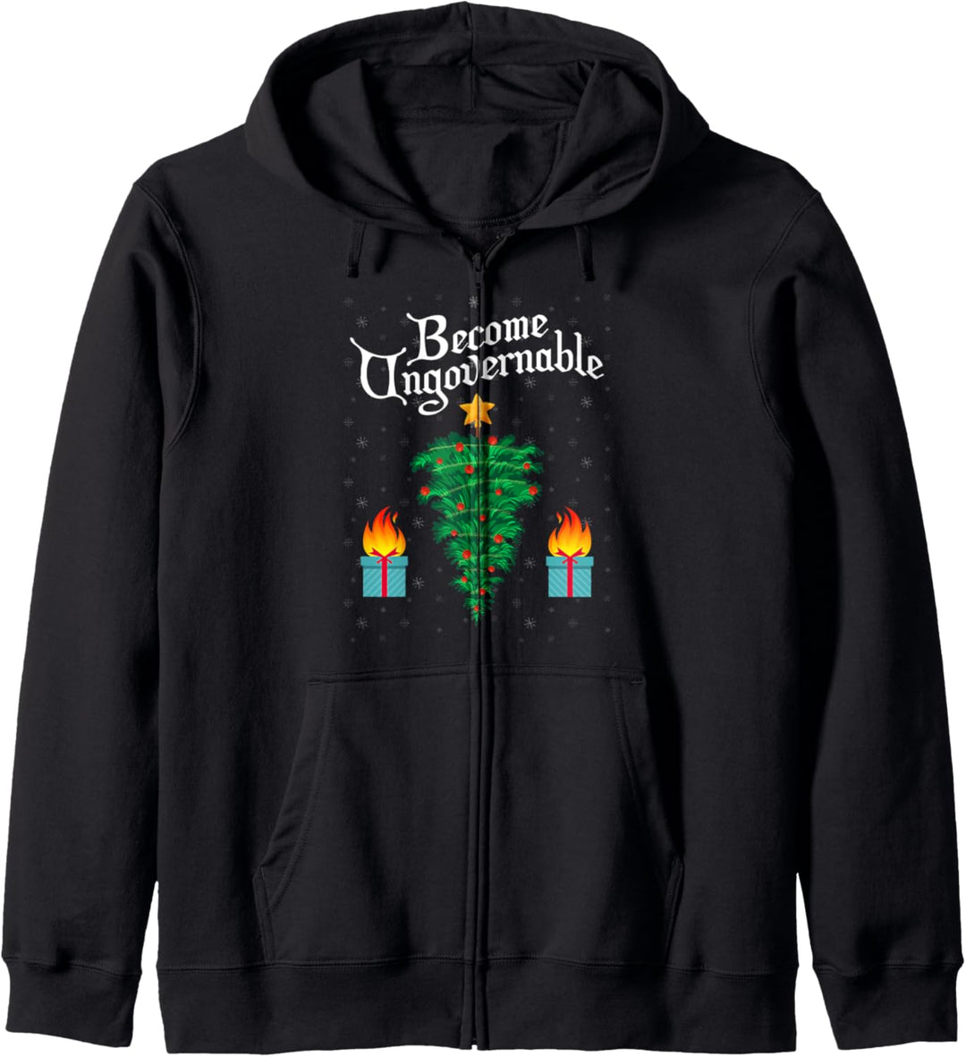 Lustiges, hässliches Weihnachts-Meme-Design Kapuzenjacke