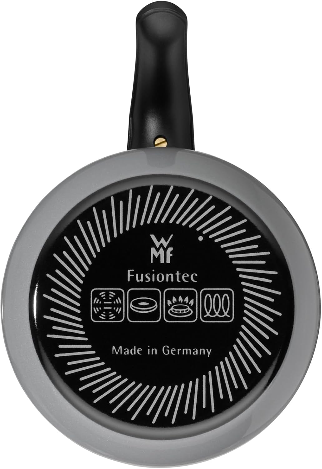 WMF Fusiontec Mineral Milchtopf mit Gladeckel 12 cm, Kochtopf Induktion, High-Tech Keramik, backofen