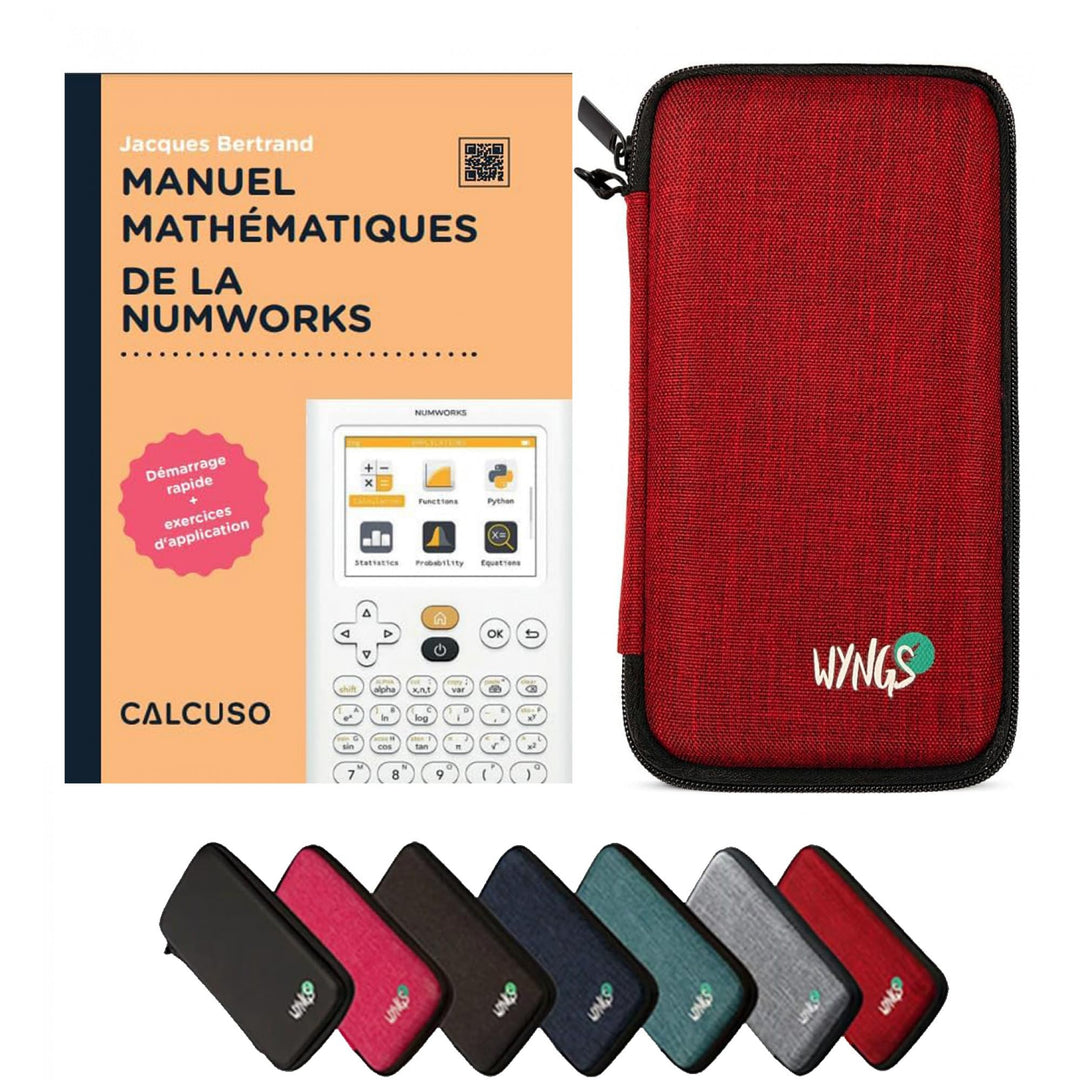 CALCUSO Zubehör Standardpaket Rot kompatibel für Grafikrechner Numworks (Französisch)
