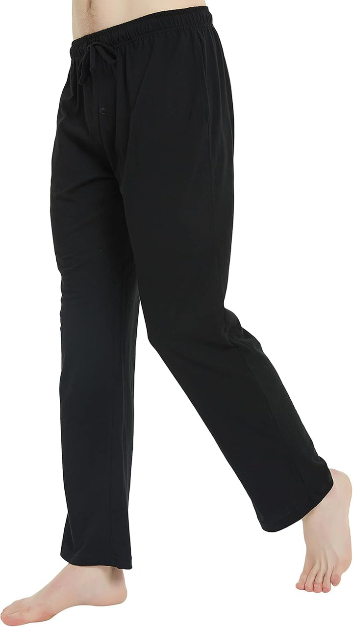 U2SKIIN Pyjamahose Herren lang 100% Baumwolle, Schlafhose Herren Schlafanzughose lang Pyjama Hose Sc