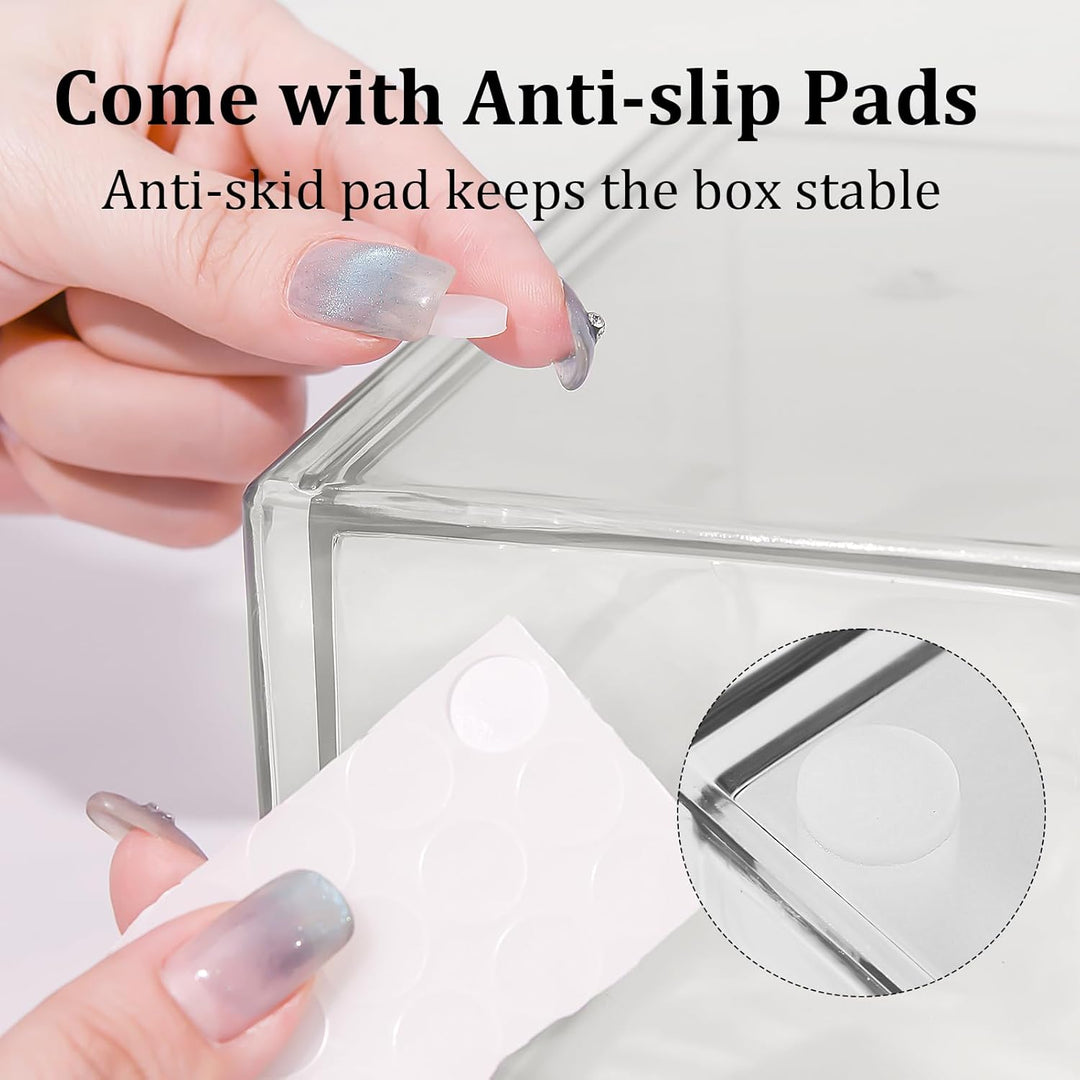 Schreibtisch Organizer with 16 Schubladen: 4er-Set Make up Organizer mit Anti-Rutsch-Pads | Stapelba