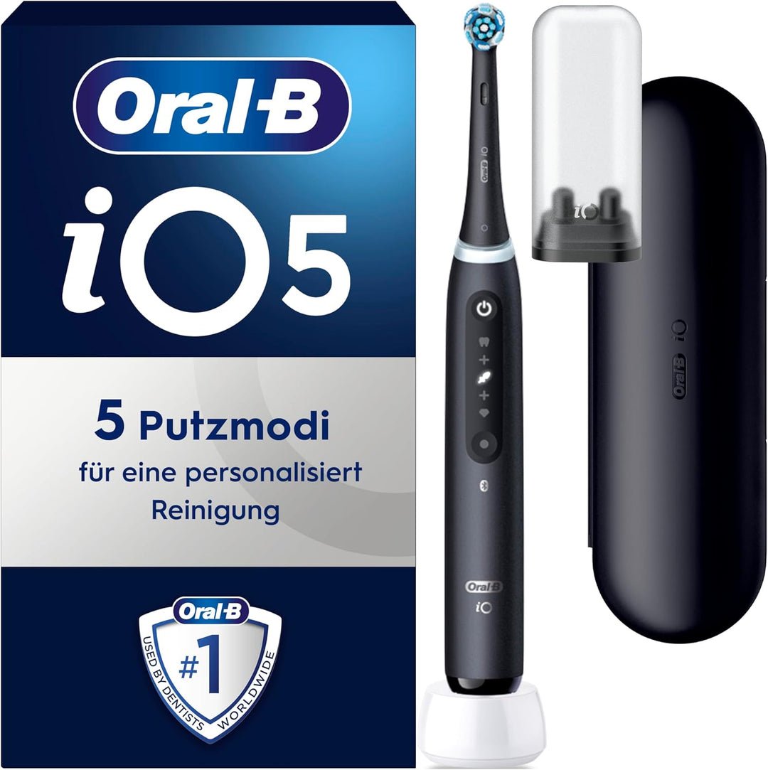 Oral-B iO Series 5 Elektrische Zahnbürste/Electric Toothbrush, 5 Putzmodi für Zahnpflege, LED-Anzeig