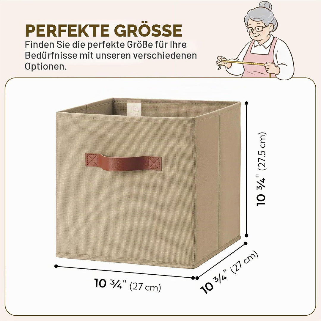 GRANNY SAYS Aufbewahrungswürfel Stoff, 6 Stück Aufbewahrungsboxen für Würfelregal, Regalkörbe 27 x 2