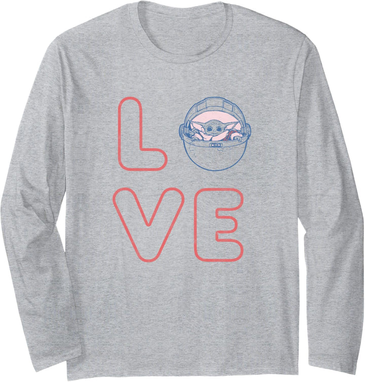 Star Wars: The Mandalorian The Child In Pod Love Valentine Langarmshirt