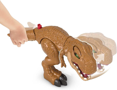 Fisher-Price Imaginext Jurassic World Thrashin Action T Rex dinosaur figure for preschool kids ages