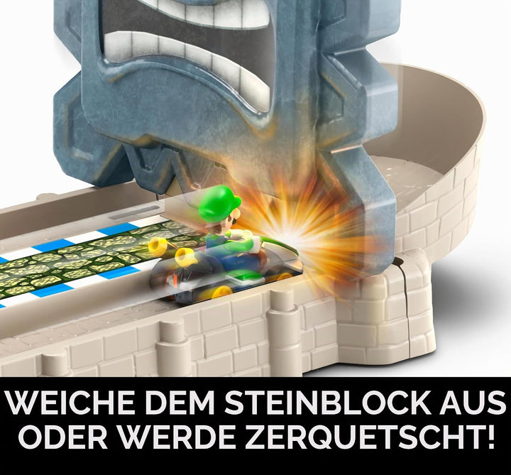 Hot Wheels Mario Kart Trackset - Ruinen-Bahn mit Mario Die-Cast-Kart für Kinder ab 5 Jahren, stunden